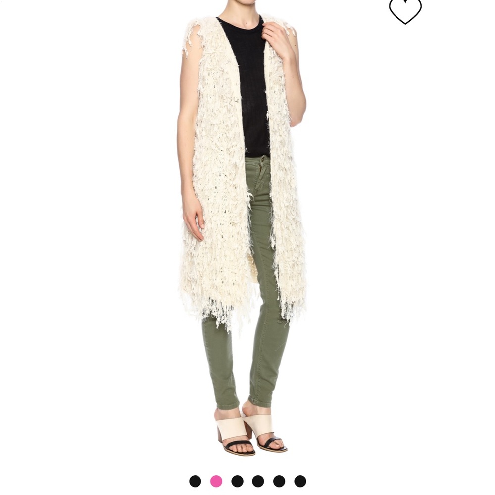 🆕 Reneec Long Fuzzy Knit Sweater Vest-S/M - Picture 3 of 7